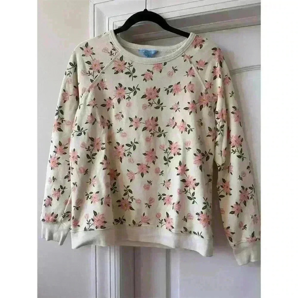 Draper James Women's Floral Crew Neck Sweatshirt Size M Multicolor - Picture 1 of 4